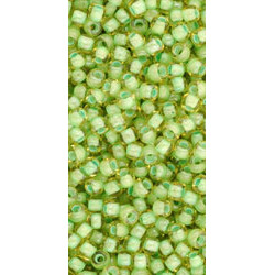 Toho 11/0 Ins.Col.Jonquil Mint Julep Lined
