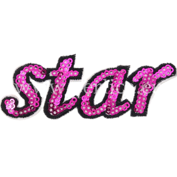 Tekstilna zakrpa  Star 9x3,5 cm, ZK3