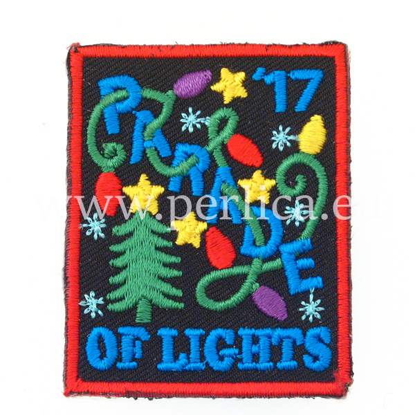 Tekstilna zakrpa Parade of lights 4,5 x 5,5 cm ZK4