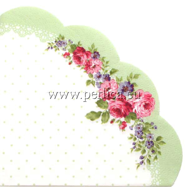 Salveta Dots green roses, CR1