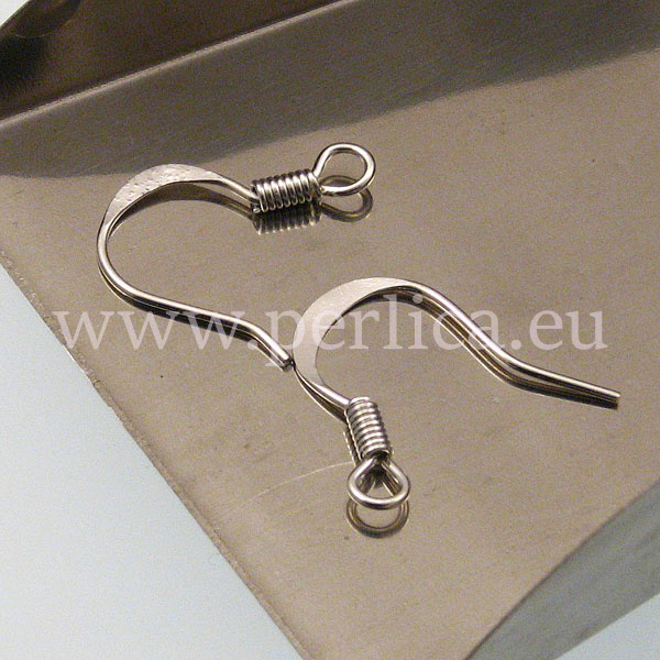 Udica - kopča za naušnice 20 kom srebrena MD25