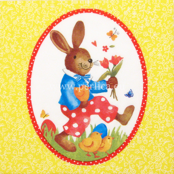 Salveta "Happy Rabbit yellow" SU23