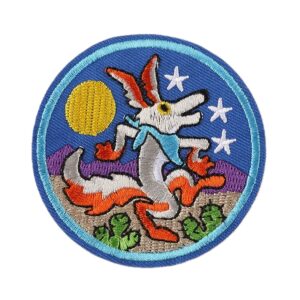 Tekstilna zakrpa Wolf  vel 7,2 cm, ZK11