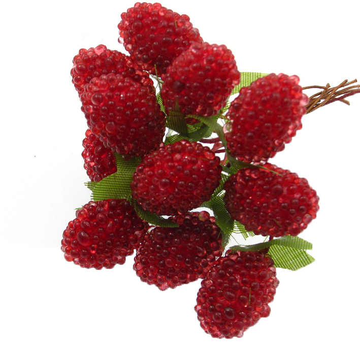 Puslek malina 2,5cm,12 kom,Boja: crvene