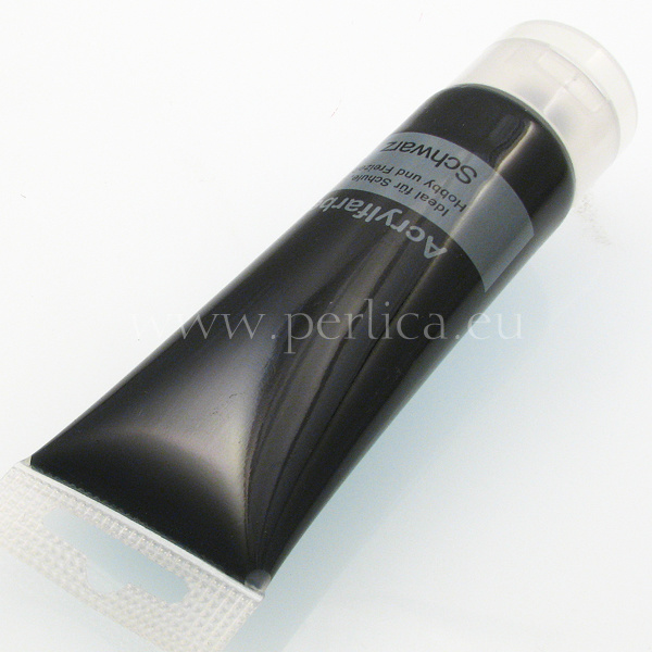Akrilna boja crna 75 ml