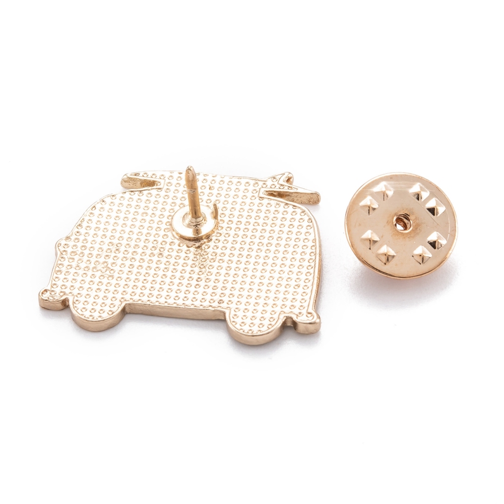 Broš "Idemo na valove", vel 28,5x22x2 mm, iglica 1,2 mm MD61