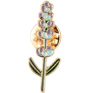 Broš  Lavanda vel  32x12x2 mm, iglica 1,2 mm  MD61