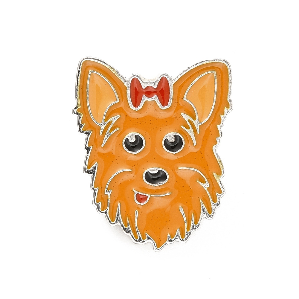 Broš Yorki vel 20,5x24,5x2 mm, iglica 1,2 mm  MD61