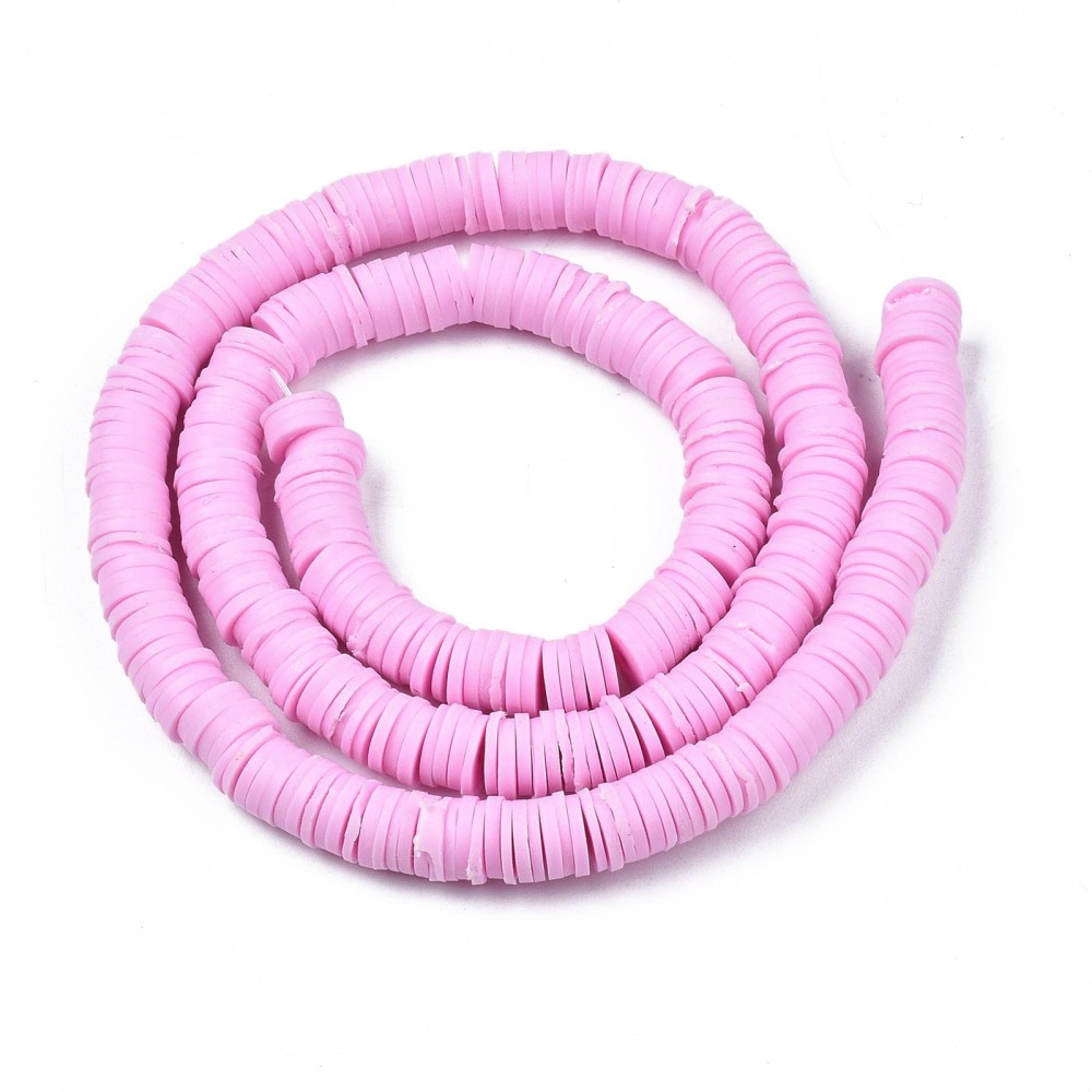 Niska polimer 45 cm, 6x1,2 mm,boja: perla roza PLC8