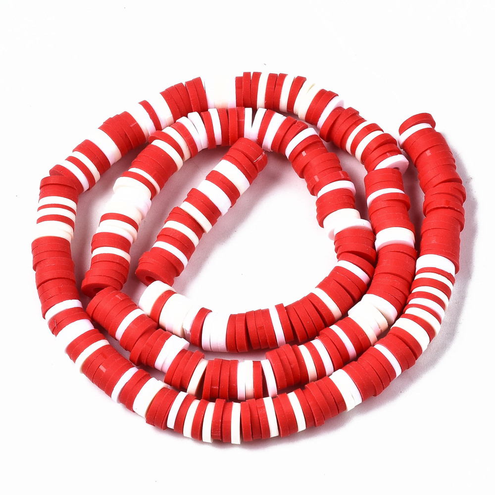 Niska polimer 45 cm, 6x1,2 mm, boja: crveno bijela PLC5