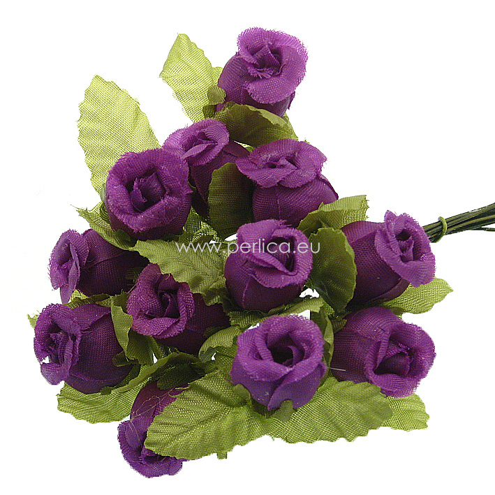 Cvijetici "Ružice organtes" ljubičaste 12 kom