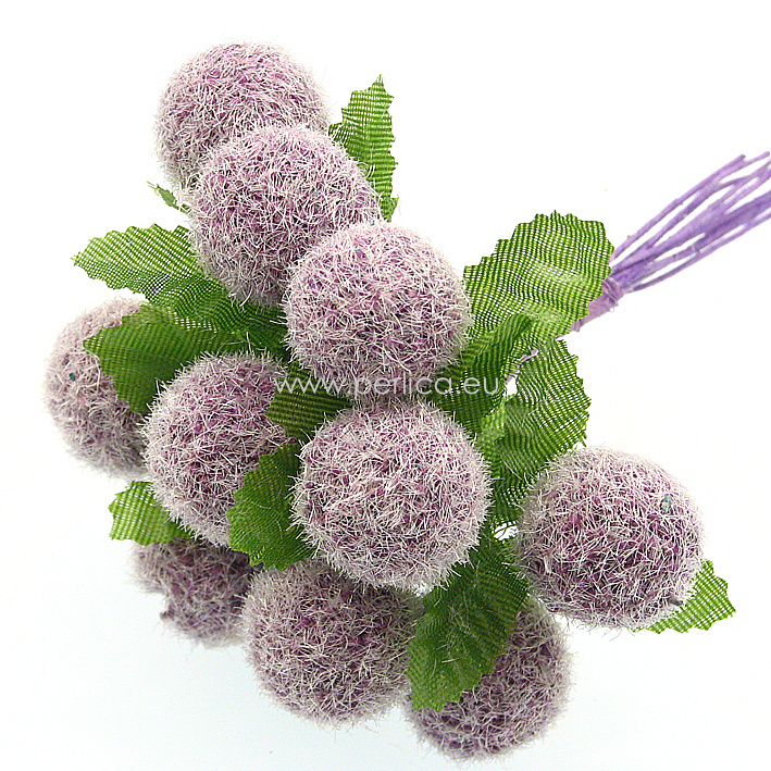 Cvijetici "Bobice" 18cm ,boja:svijetlo lila