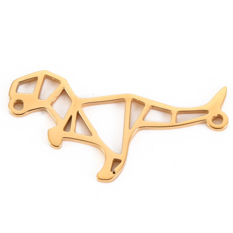 Konektor SS304,Dinosaur vel 24x11,5x1mm , 1 kom, SS14