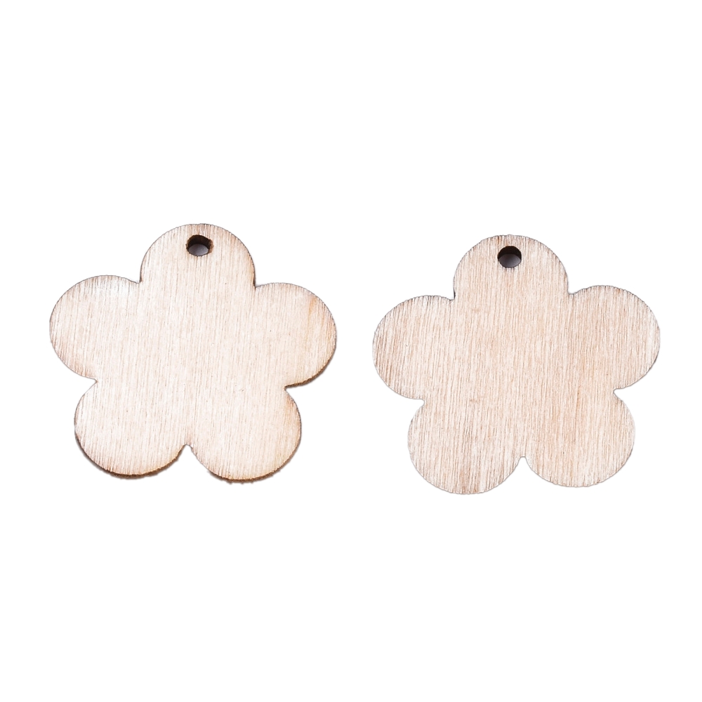 Cvijet drveni vel. 24x24,5x1,5 mm, 12 kom,  DRV18