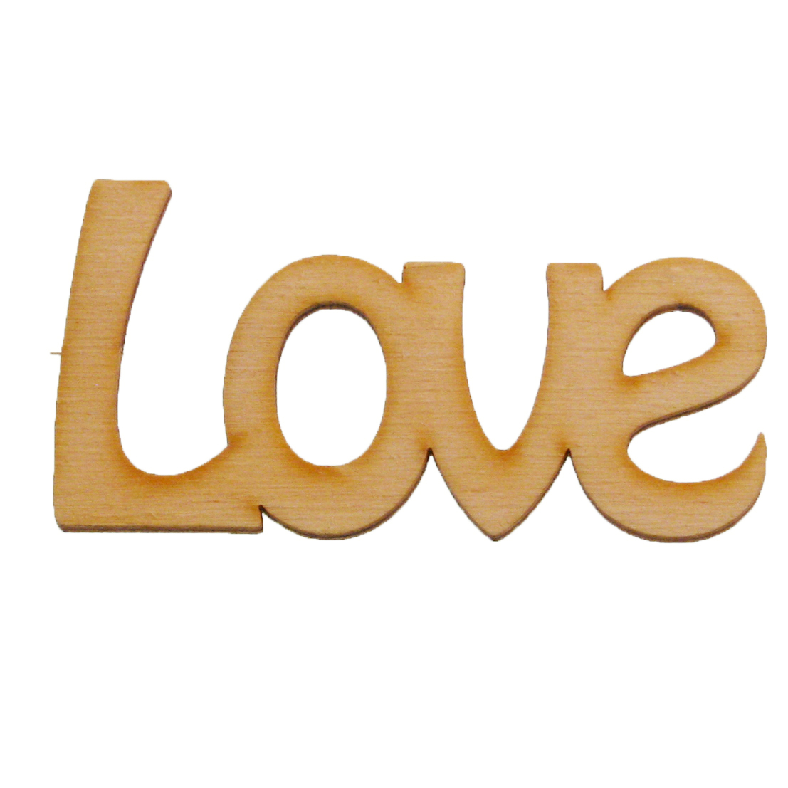 Drveni art.natpis Love, 1 kom , vel 60x30 mm DRV1