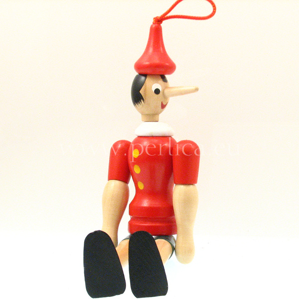 Pinokio . visilica drvena 20 cm