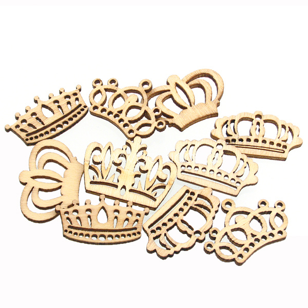 Drveni art.Kruna , 30 mm, 10 kom,DRV18