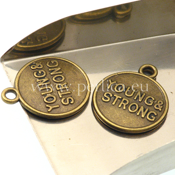 Privjesak Mladi i jaki 23x20mm, 4 kom,MD35