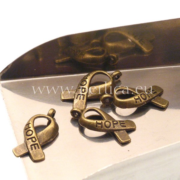 Privjesak Hope, 17x8 mm, 6 kom, MD35