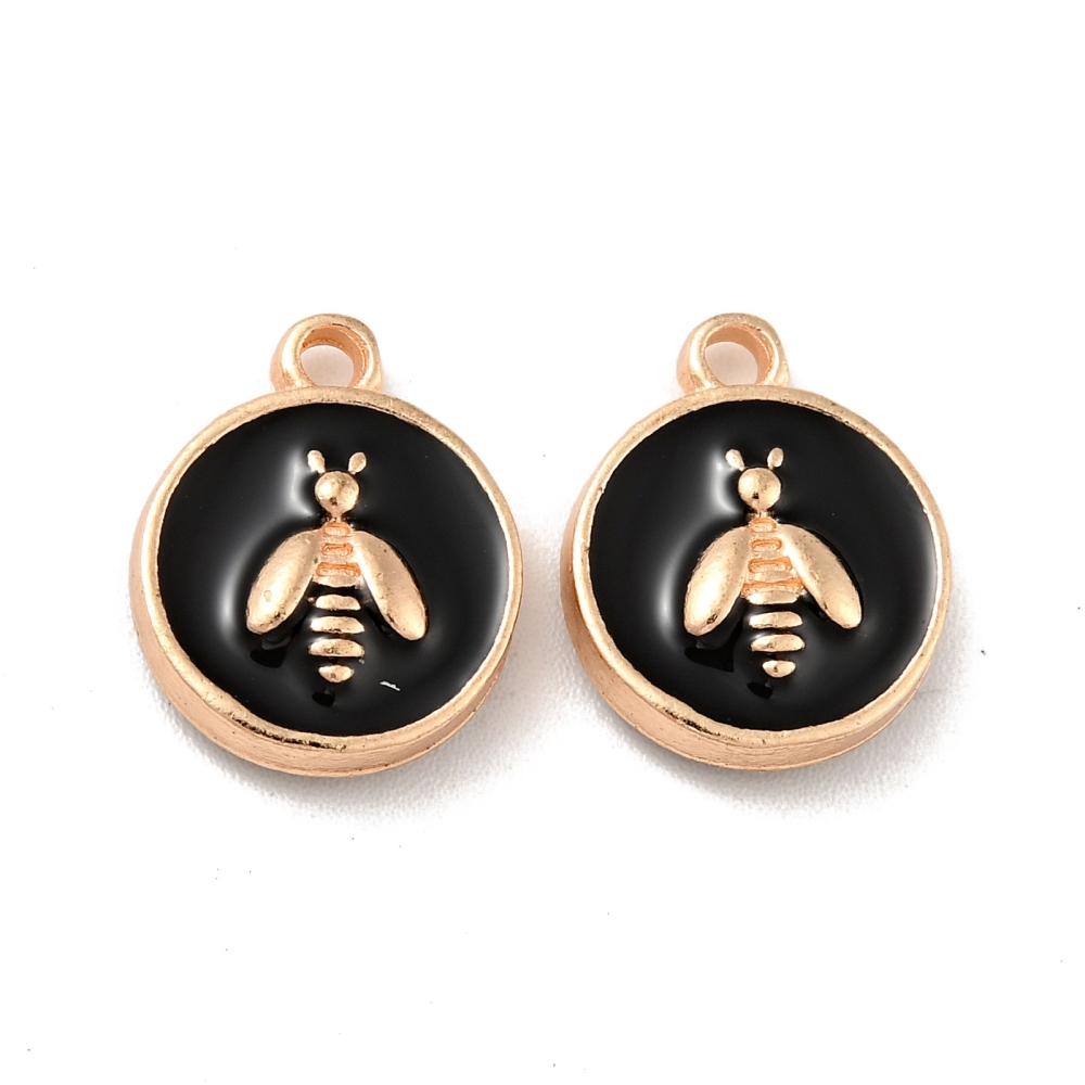 Privjesak emajl Pčelica , vel 14,5x11,5x1,8 mm, 2 kom EM9