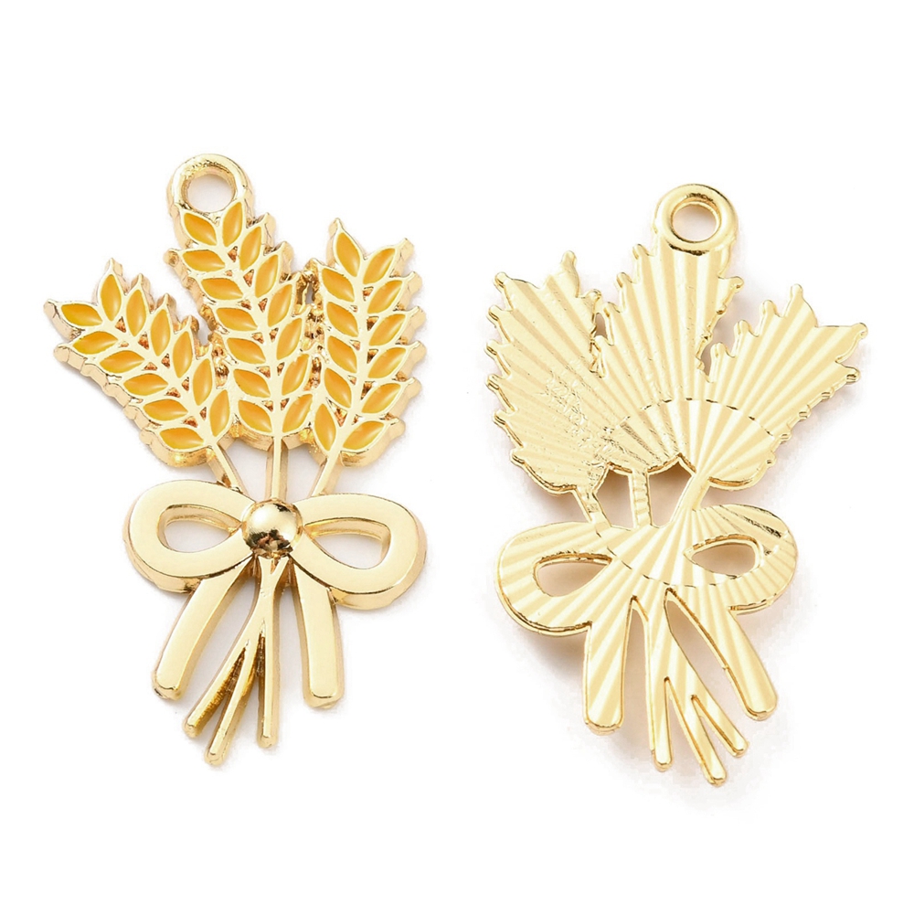 Privjesak emajl Pšenica, vel 34,5x20,5x2 mm, 1 kom EM9