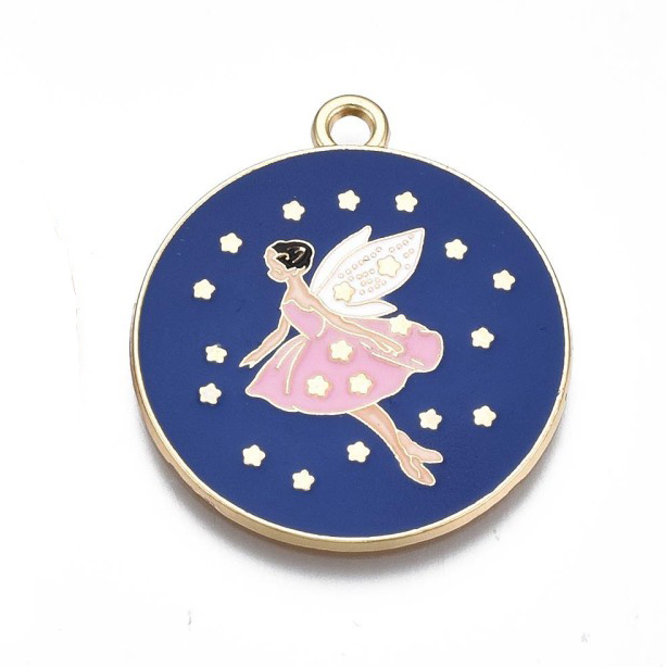 Privjesak emajl Vila, vel 30,5x27x2 mm, 1 kom EM9