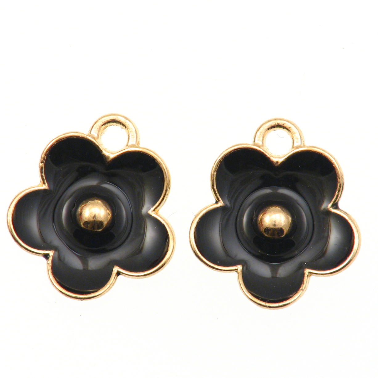 Privjesak Cvijet, vel.11x13 mm , rupa 2 mm, 2 kom  EM3