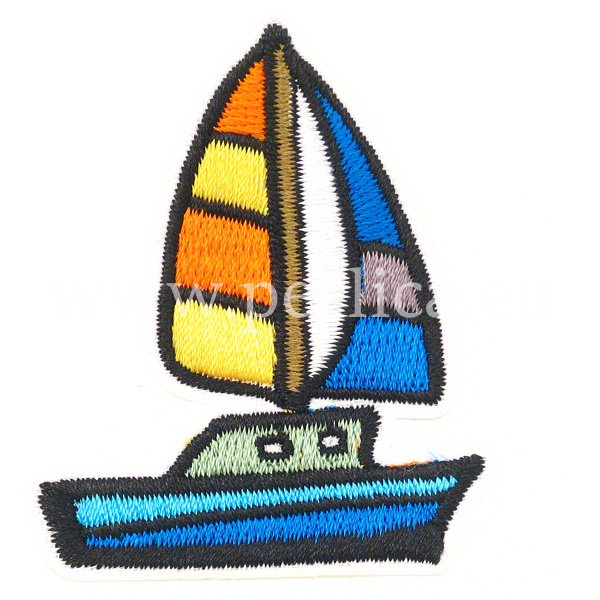 Tekst.zakrpa Jedrilica  5,5 x 4,5 cm, ZK8