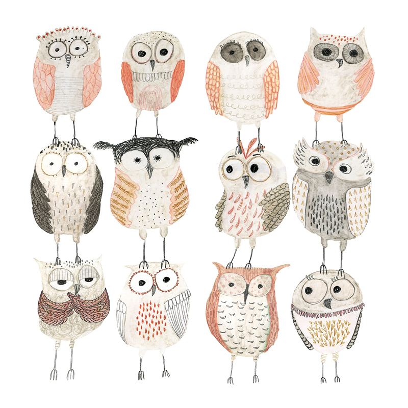 Salveta "Owls" PT8
