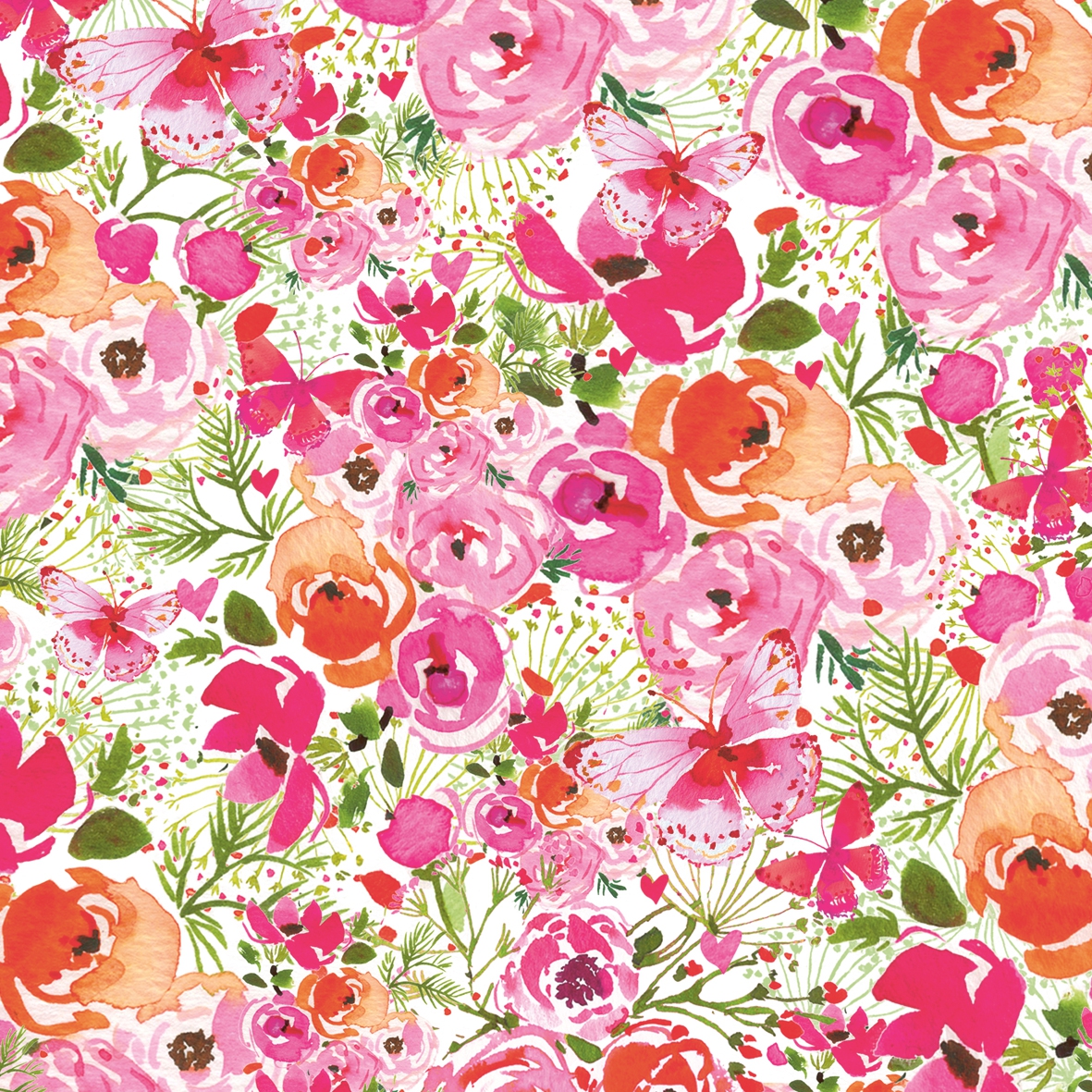 Salveta "Rose floral" C75