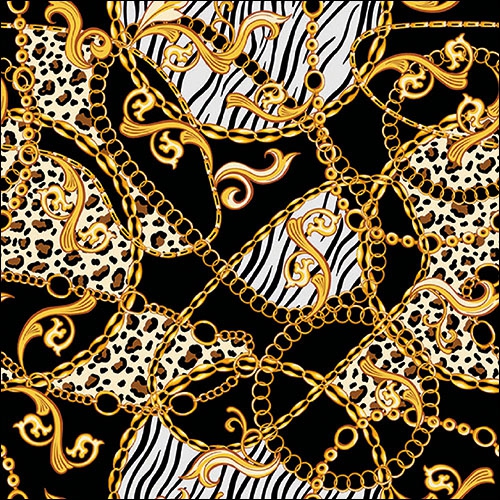 Salveta Golden pattern black G47