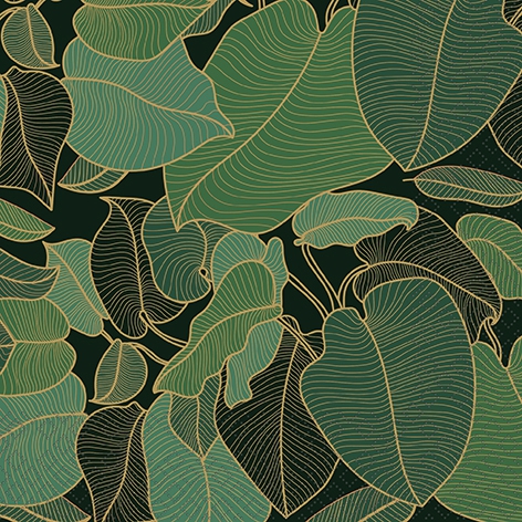 Salveta Art Nouveau green G50