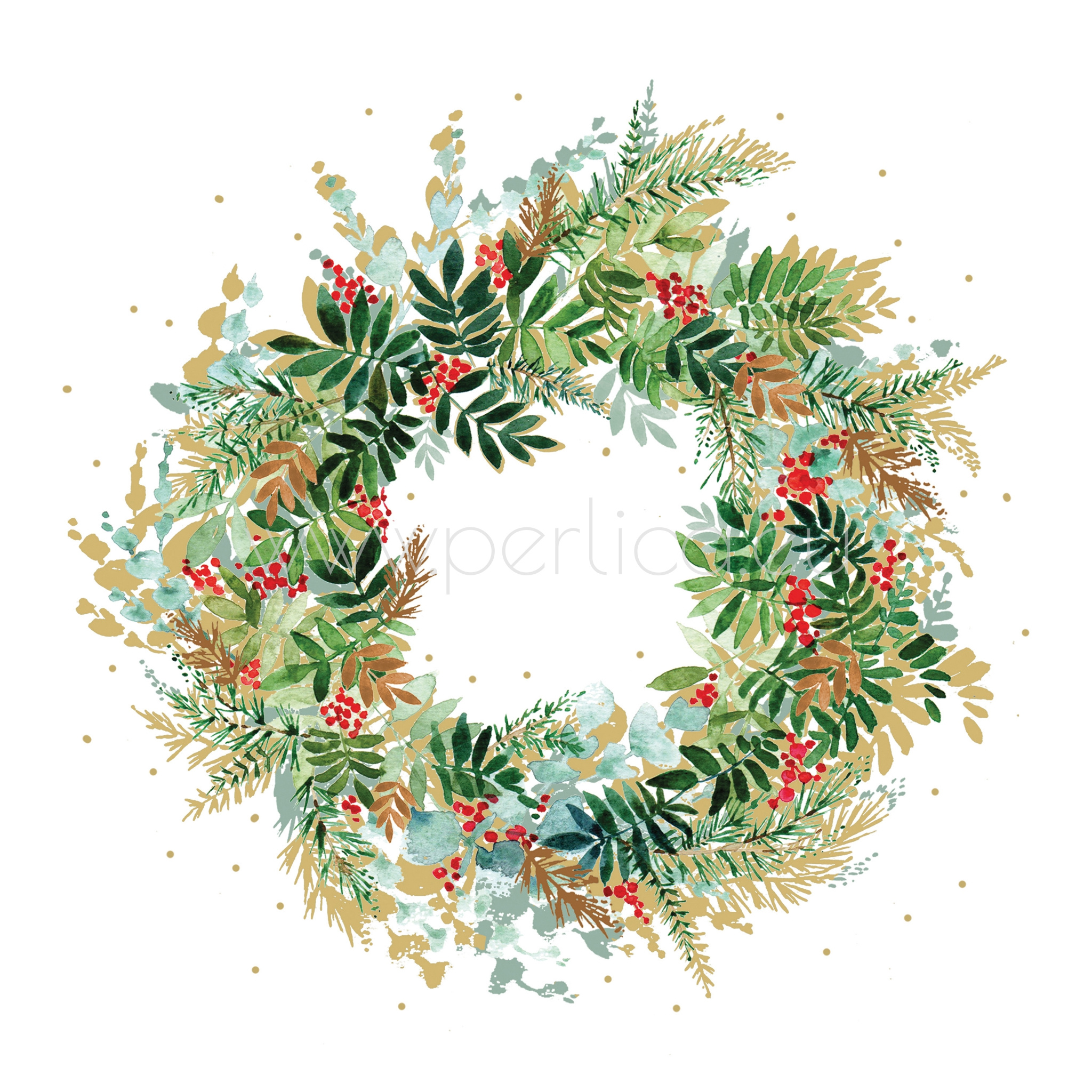 Salveta Christmas hill wreath BZ25