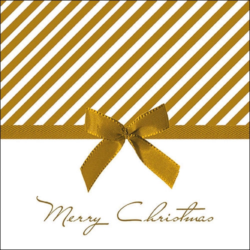 Salveta Christmas Bow Gold BZ23