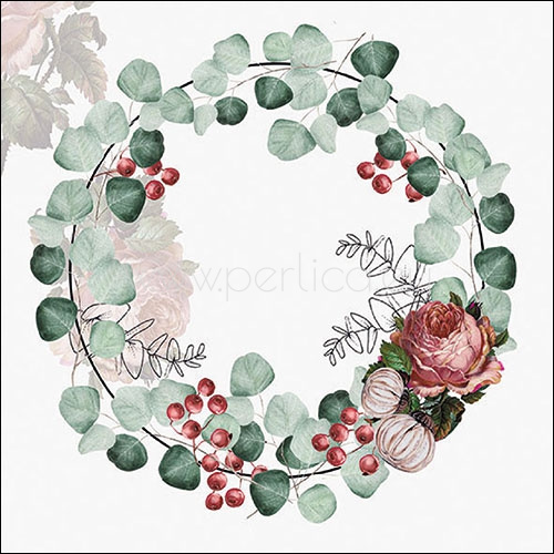 Salveta Wreath of Eucalyptus grey C14