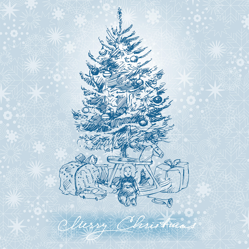 Salveta Blue Christmas Magic ZI59