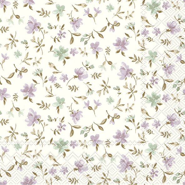 Salveta Fleurs lilac green C81