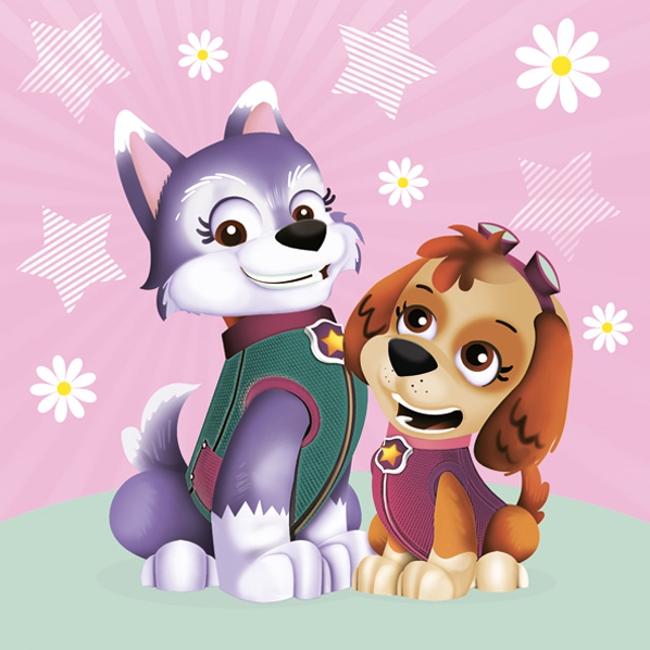 Salveta Dog Patrol pink CRT4