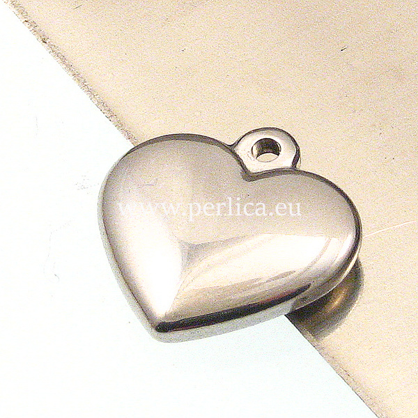 Privjesak Srce SS304, vel.16x17x3,5 mm, SS21