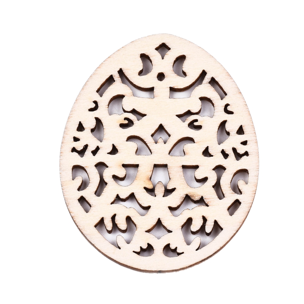 Drvena jaja vel. 67.5x52x2.5mm , 4 komada, DRV21