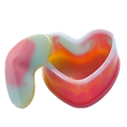 Kalup silikonski Kutijica srce vel Poklopac: 74x63x12mm tunut.vel. 42x60mm;  kutijica: 74x78x37mm , unut vel  39x58mm VSP10