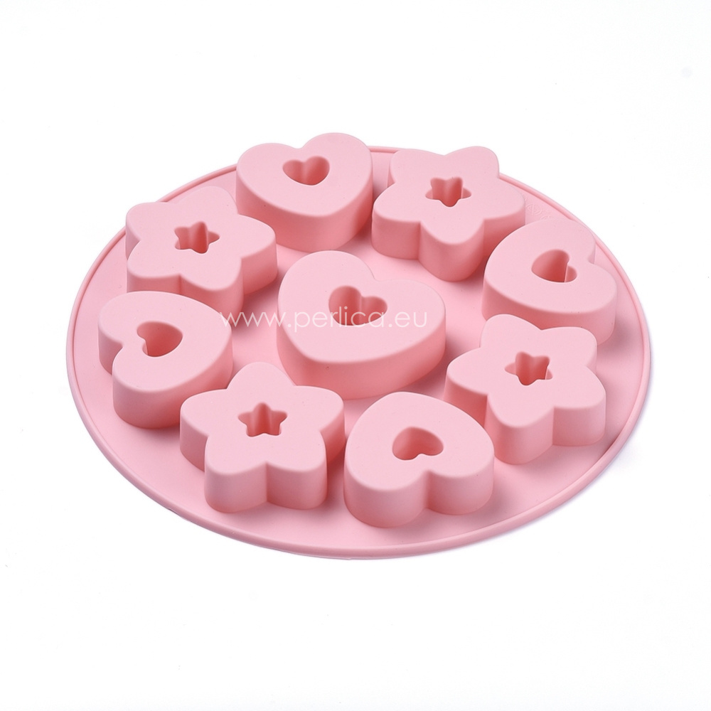 Kalup silikonski Kolači 204mm u dijagonali, 20mm dubine  MOD4