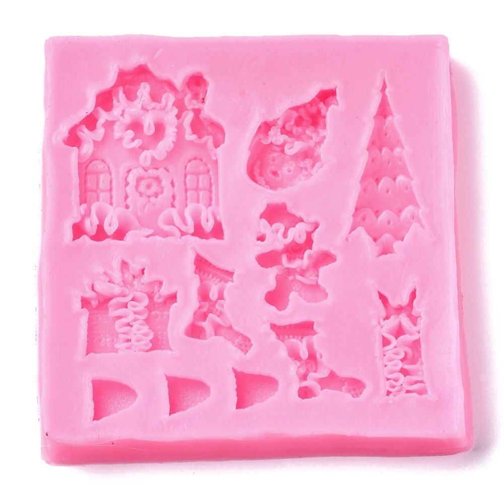 Kalup silikonski Gingerbread 2, vel 80x80 mm, 11 motiva vel 8~39x8.5~33mm., VSP16