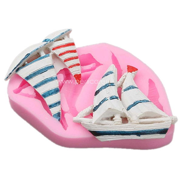 Kalup silikonski Jedrilice , 1.jedrilica vel 52x42 mm, 2. dvije jedrilice 42 x45 mm KAL36-VSP2