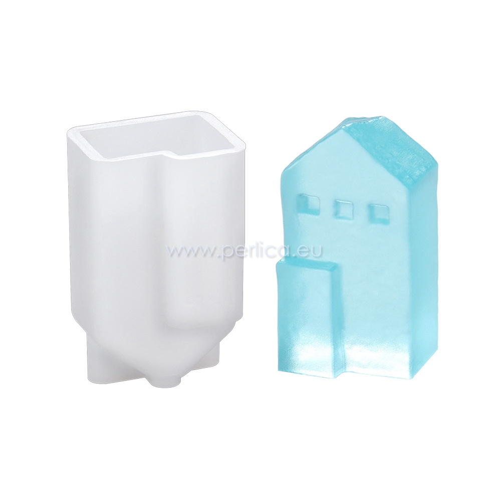 Kalup silikonski Kućica 3 D, unut.vel 23 x 16-23 x 43 mm, KAL63