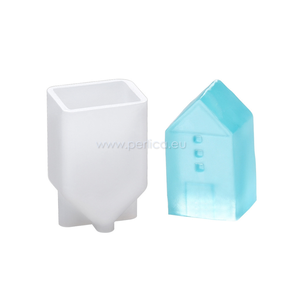 Kalup silikonski Kućica 3 D, unut.vel 23 x 20 x 40 mm, KAL64