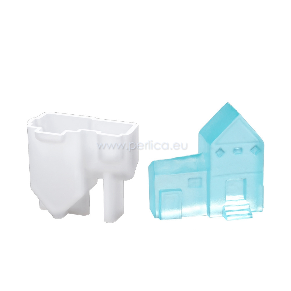 Kalup silikonski Kućica 3 D, unut.vel :17x34x32mm KAL65