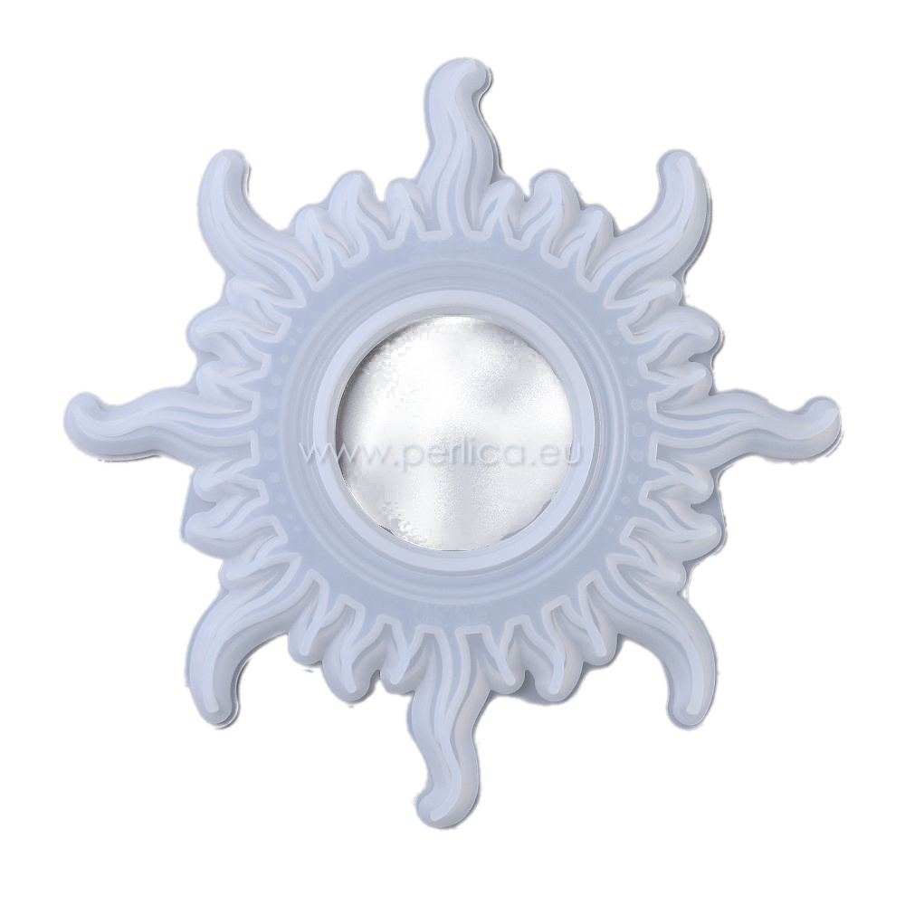 Kalup silikonski Ogledalo sunce, vel. 290x290x13 mm , unut.vel 280x280 mm, ogledalo vel 85 mm, VSP 1