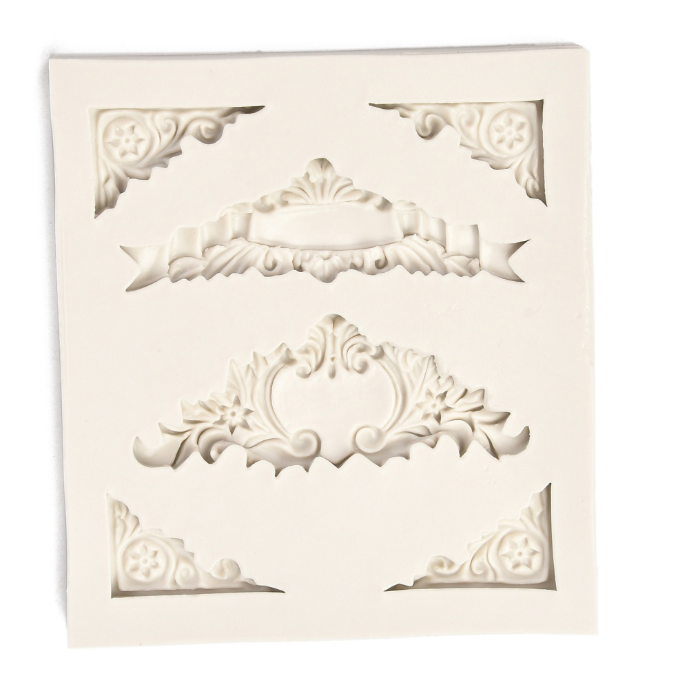 Silikonski kalup ornamenti vel 103x102x10 mm, VSP17