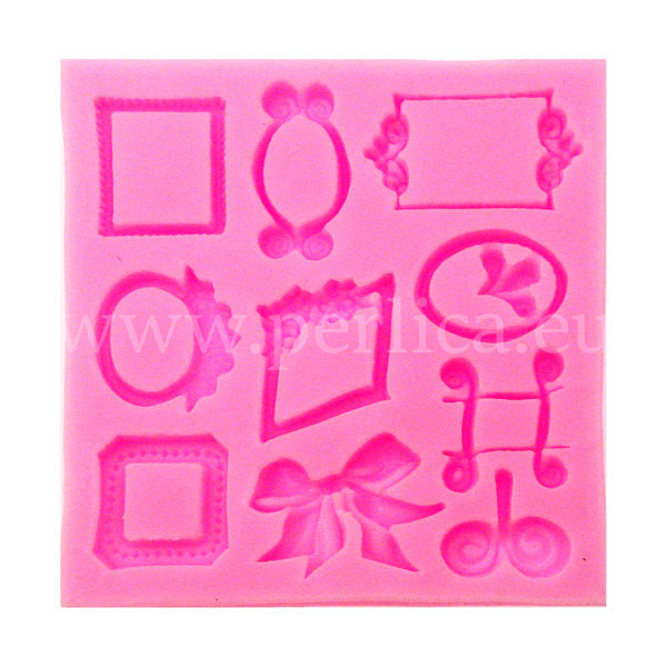 Kalup silikonski "Okviri za slike" 97x102x12 mm, KAL8